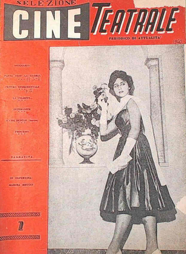SELEZIONE CINE TEATRALE magazine side cover Issue 2   1960