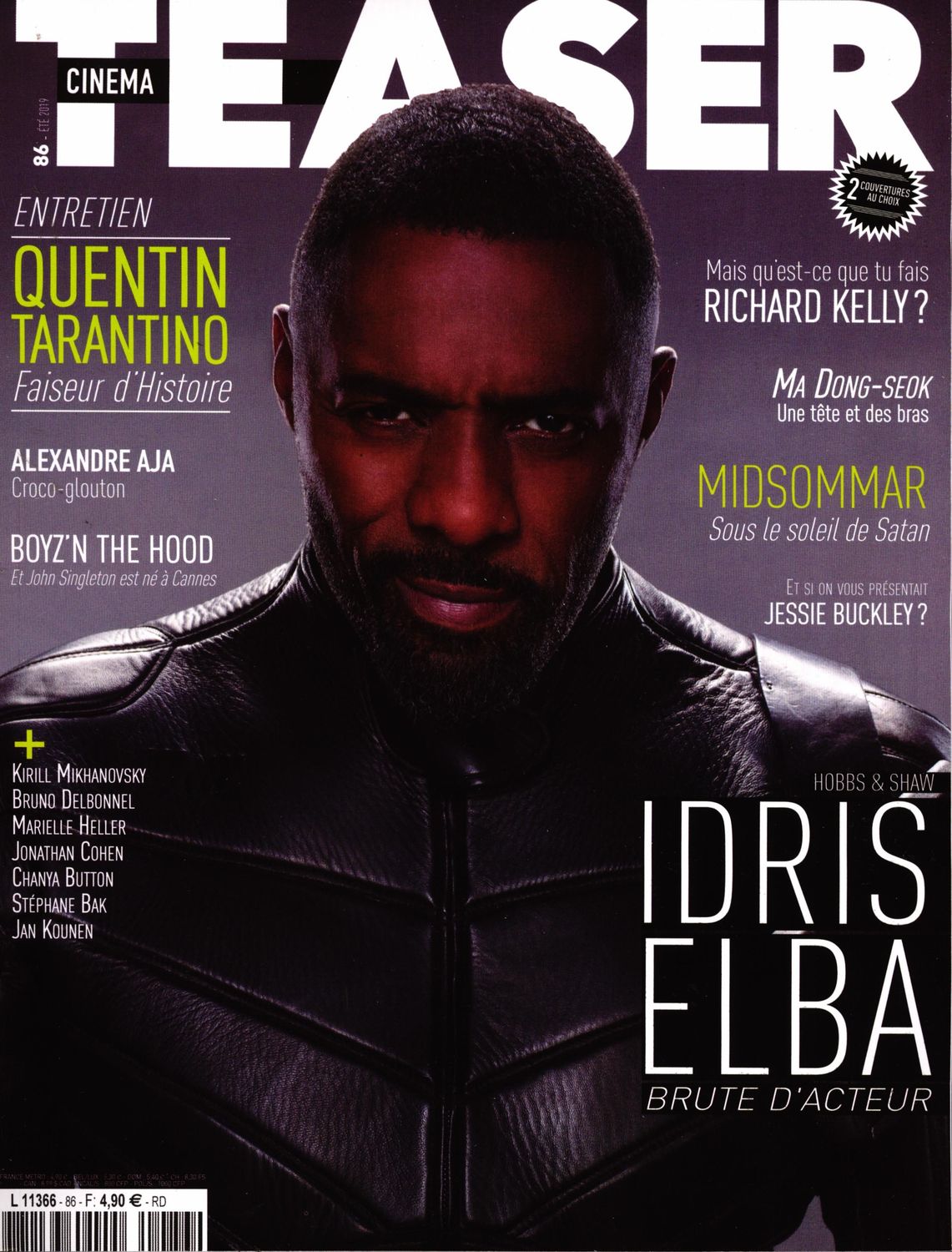 CINEMA TEASER magazine cover Issue 86  July 2019