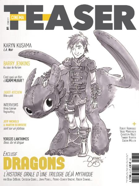 CINEMA TEASER magazine side cover Issue 81  February 2019