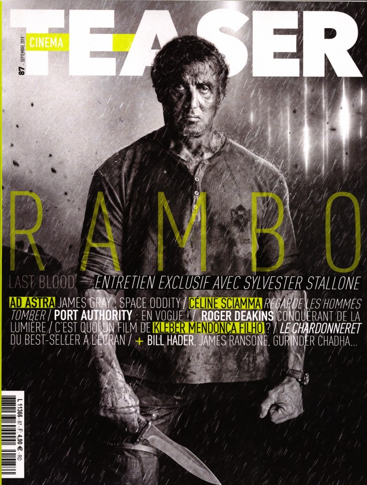 CINEMA TEASER magazine side cover Issue 87  September 2019