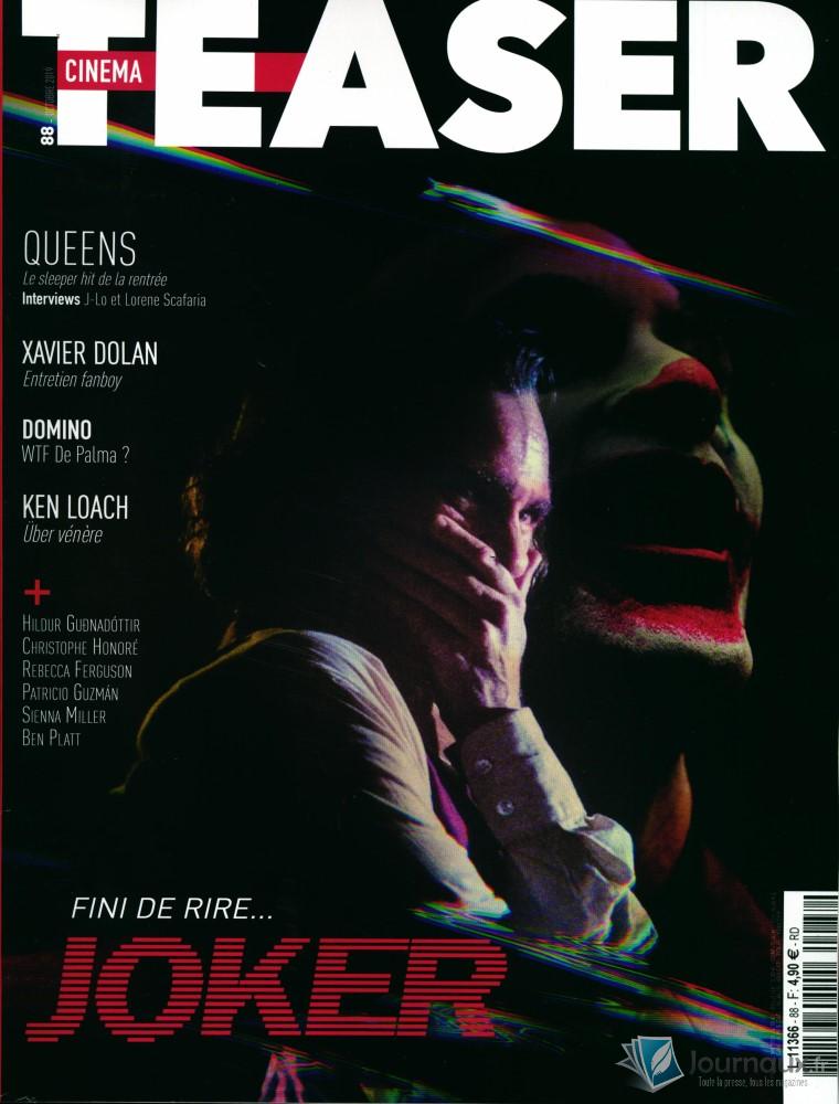 CINEMA TEASER magazine cover Issue 88  October 2019