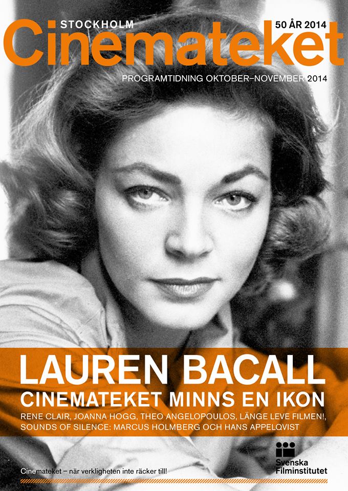 CINEMATEKET (Sweden) magazine side cover  October/November 2014