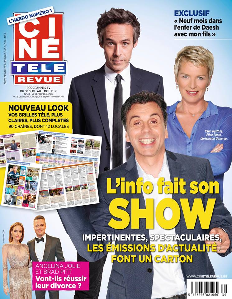 CINE TELE REVUE magazine side cover Issue 39 29 September 2016