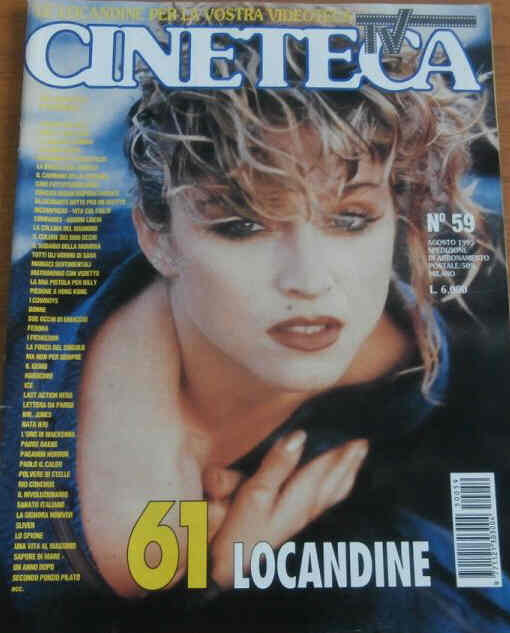 CINETECA TV magazine side cover Issue 59  August 1995