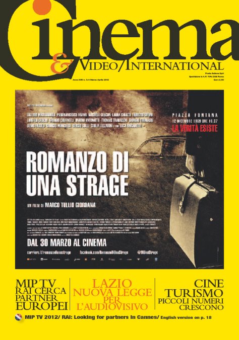 CINEMA AND VIDEO INTERNATIONAL magazine cover March/April 2012
