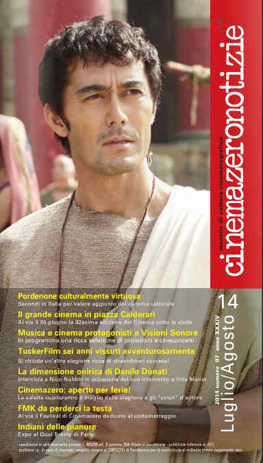 CINEMAZERO NOTIZIE magazine side cover July/August 2014