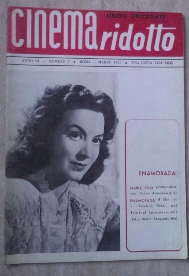 CINEMA RIDOTTO magazine cover  March 1951