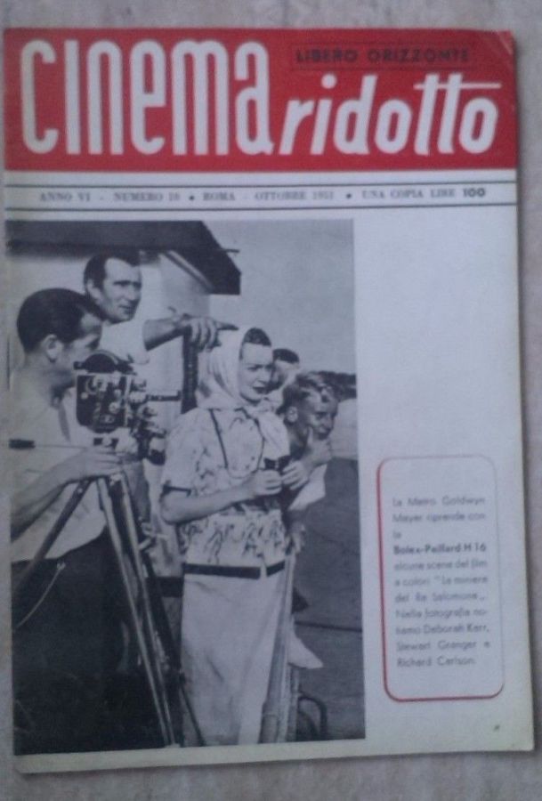 CINEMA RIDOTTO magazine cover  October 1951