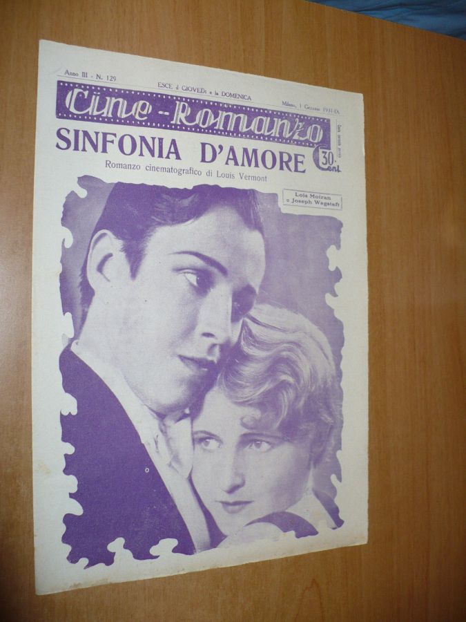 CINE ROMANZO magazine side cover Issue 129 1 January 1931