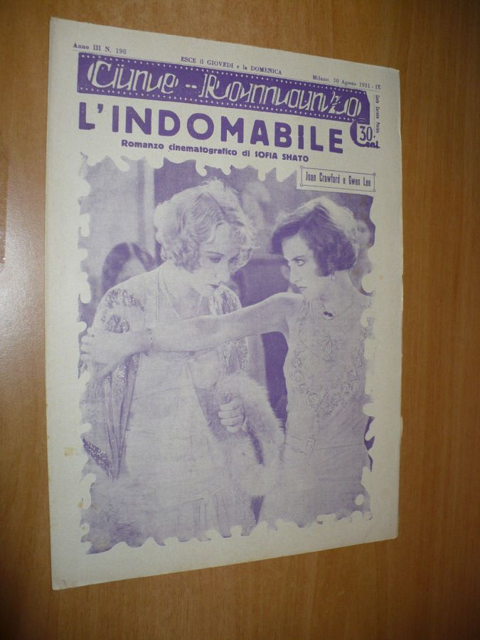 CINE ROMANZO magazine side cover Issue 198 30 August 1931