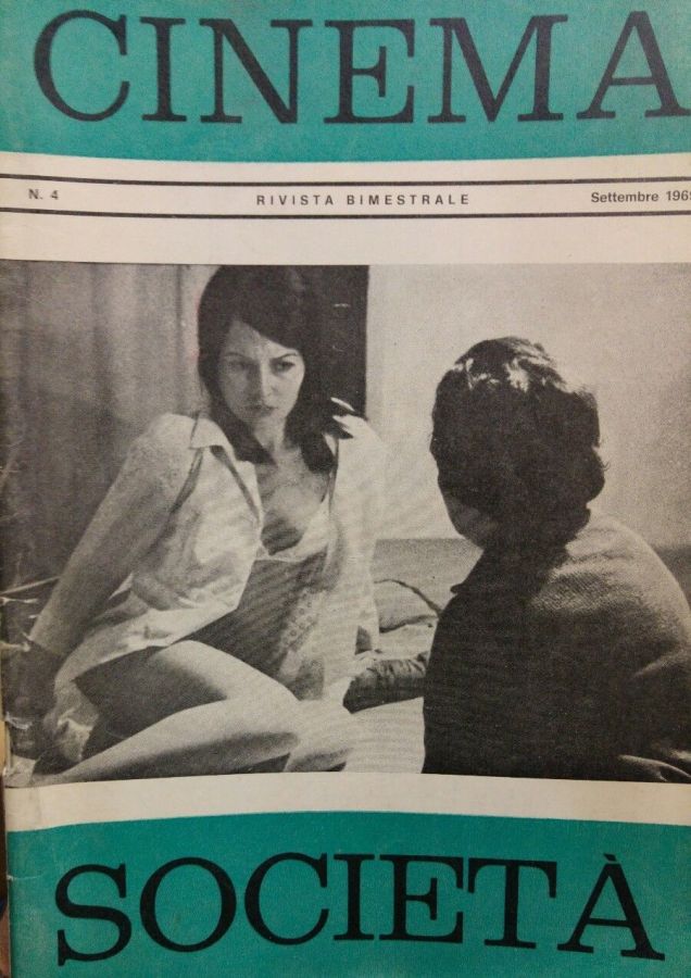 CINEMA SOCIETA magazine side cover Issue 4  September 1969
