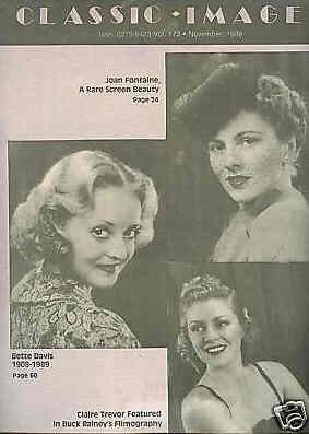 CLASSIC IMAGES magazine cover Issue 173 November 1989