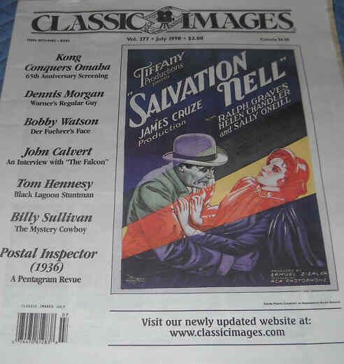 CLASSIC IMAGES magazine cover Issue 277 July 1998
