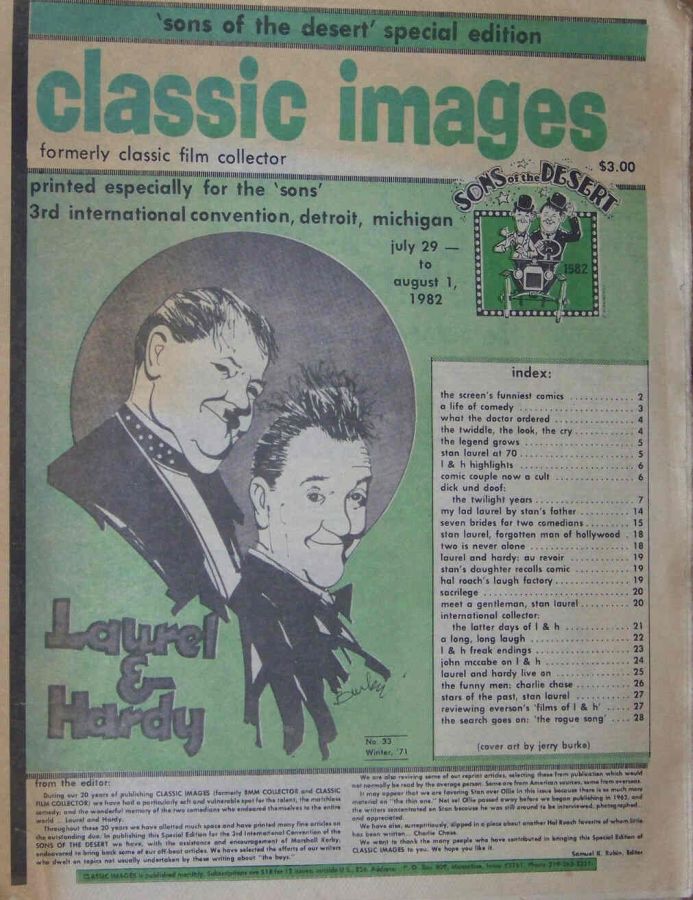 CLASSIC IMAGES magazine cover Issue 33  1971
