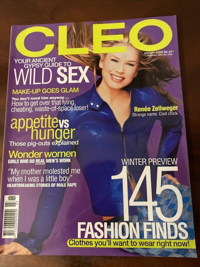 CLEO AUSTRALIA magazine side cover  March 2000