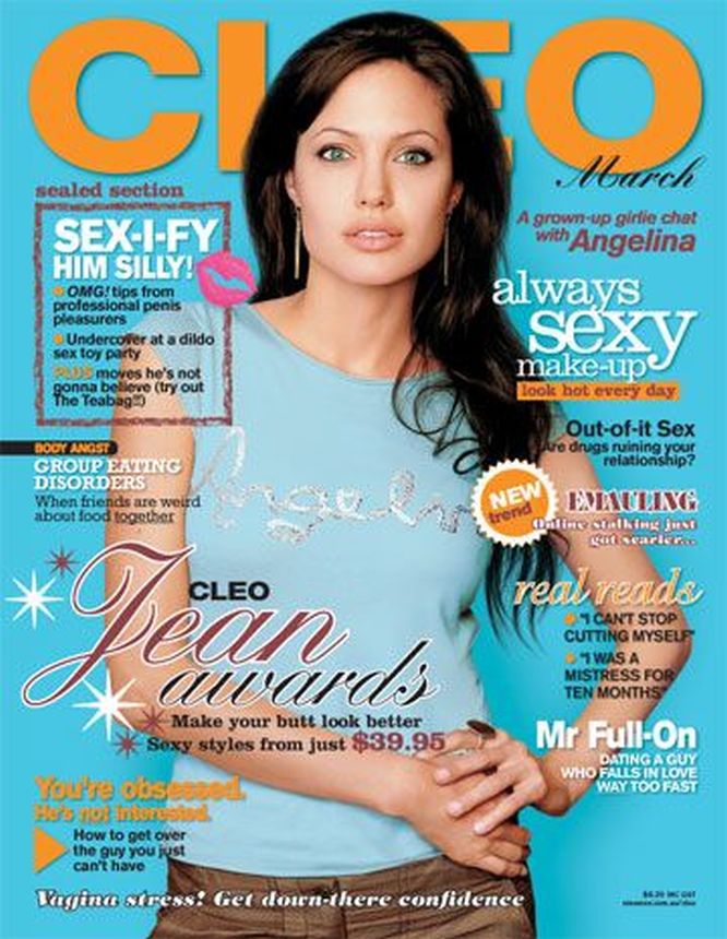 CLEO AUSTRALIA magazine side cover  March 2004