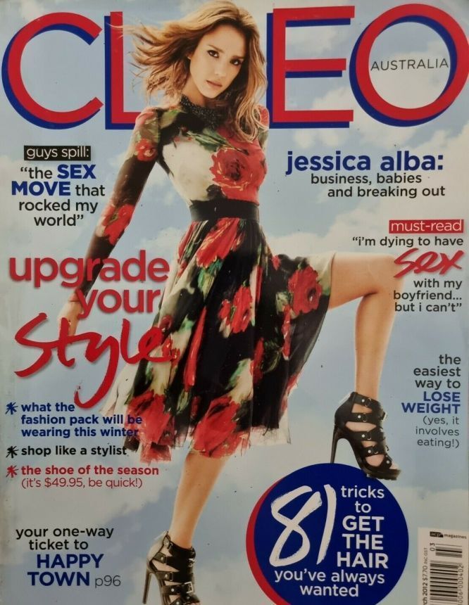 CLEO AUSTRALIA magazine side cover  March 2012