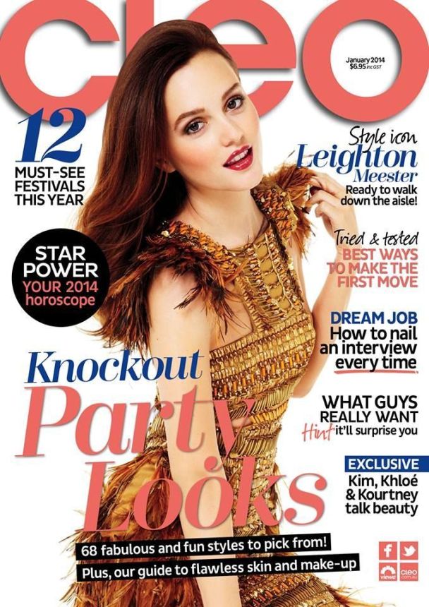 CLEO AUSTRALIA magazine side cover  January 2014