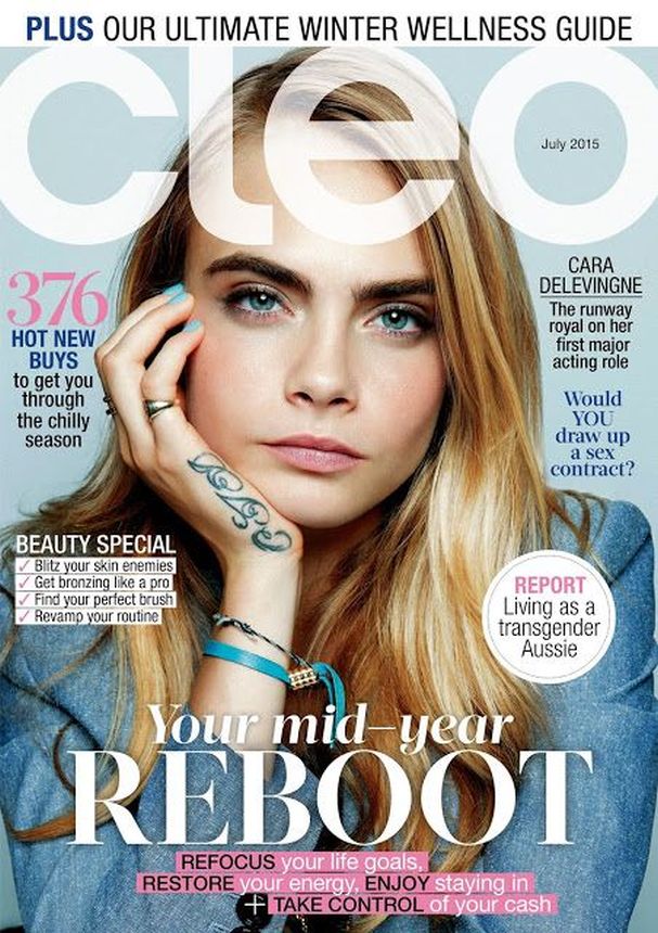 CLEO AUSTRALIA magazine side cover  July 2015