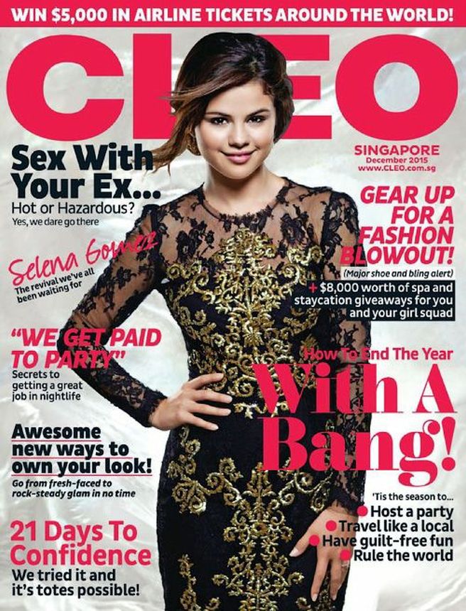 CLEO SINGAPORE magazine side cover  December 2015