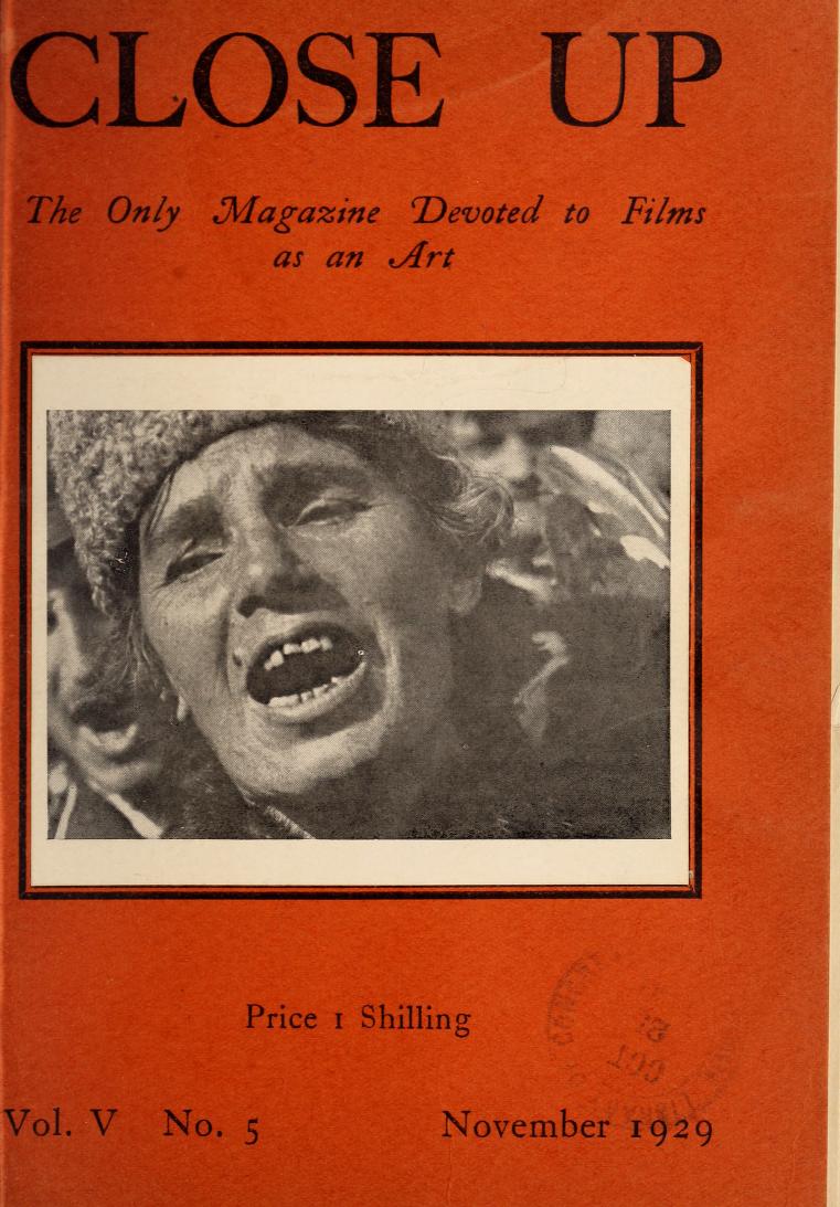 CLOSE UP magazine side cover Issue 29 Vol 5 # 5 November 1929