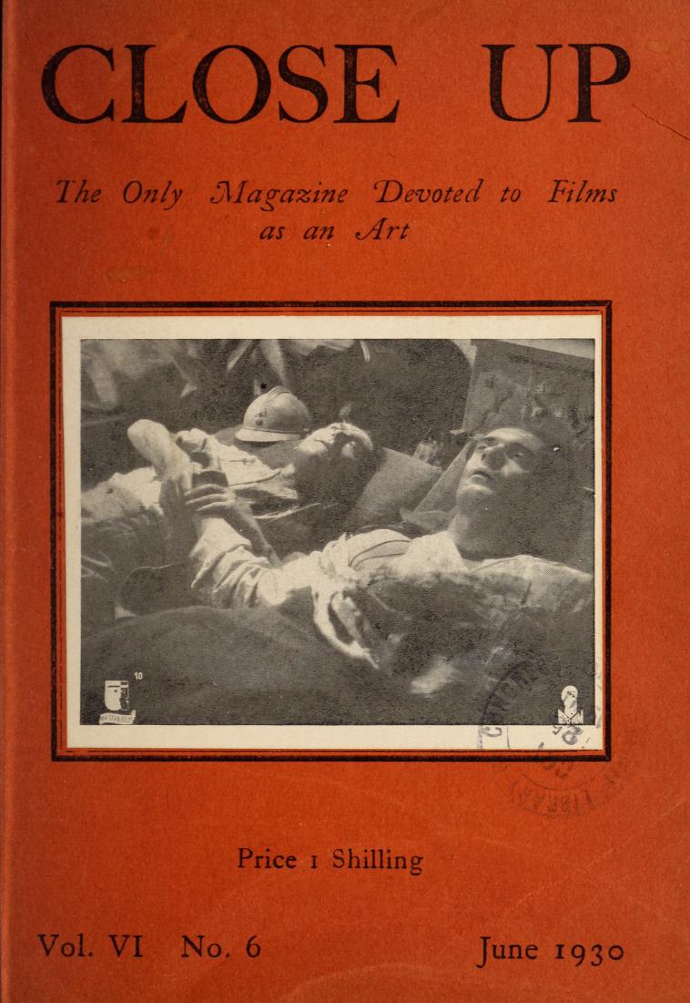 CLOSE UP magazine side cover Issue 36 Vol 6 # 6 June 1930