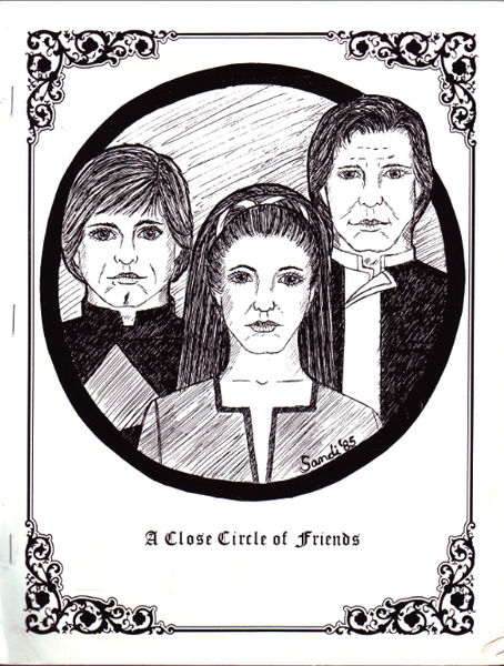 A CLOSE CIRCLE OF FRIENDS magazine side cover Issue 1 March 1985