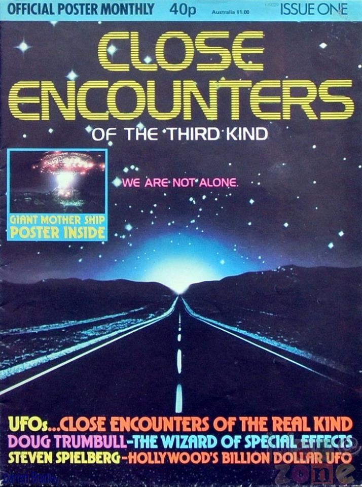 OFFICIAL FILM POSTER MAGAZINE magazine side cover Issue 1  1977