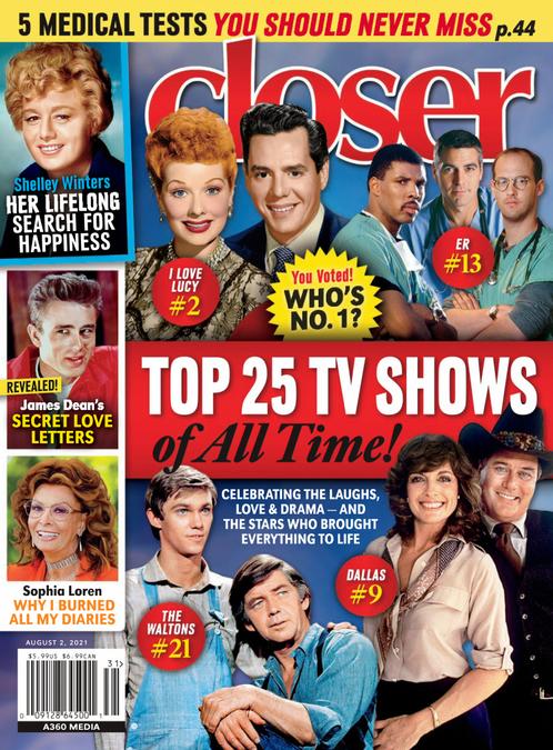 CLOSER WEEKLY magazine cover 2 August 2021