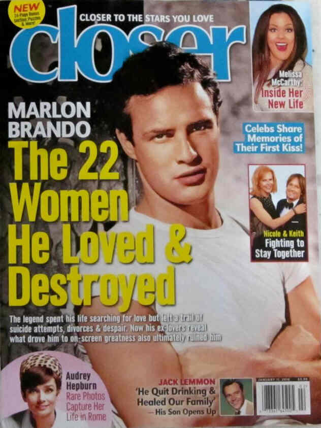 CLOSER WEEKLY magazine cover 11 January 2016