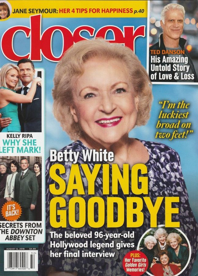 CLOSER WEEKLY magazine cover 6 August 2018