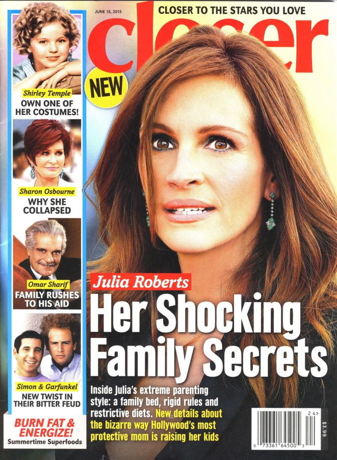 CLOSER WEEKLY magazine cover 15 June 2015