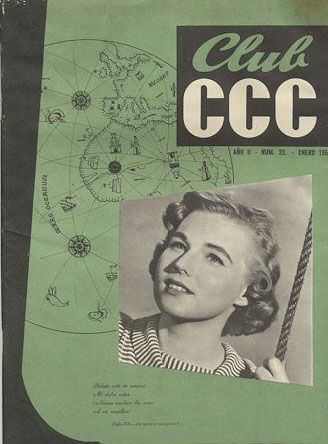CLUB CCC magazine side cover Issue 22  January 1956
