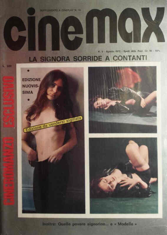 CINEMAX magazine cover Issue 5  August 1972