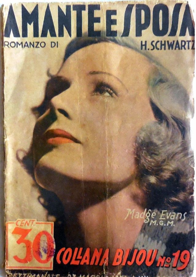 COLLANA BIJOU magazine side cover Issue 19   1934