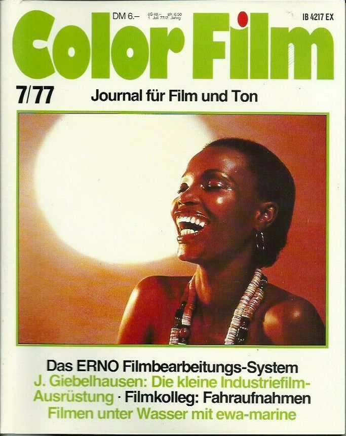 COLOR FILM magazine side cover  July 1977