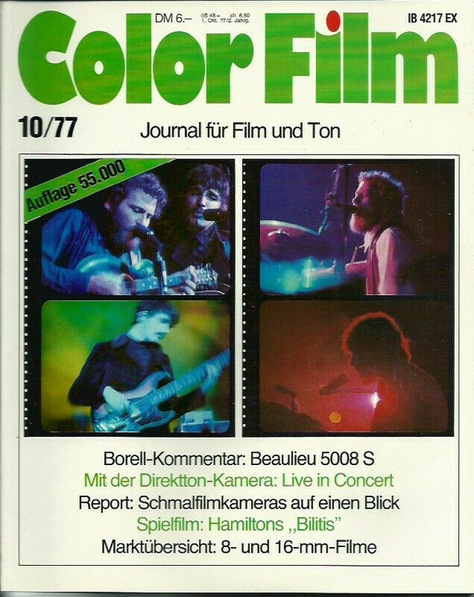 COLOR FILM magazine cover  October 1977