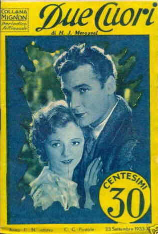 COLLANA MIGNON magazine side cover Issue 8 23 September 1933
