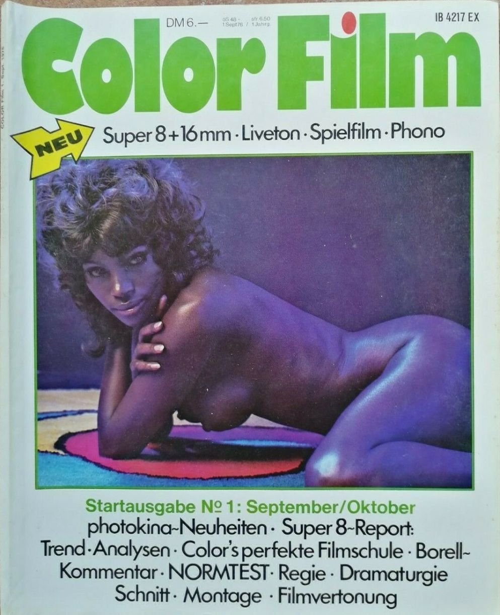 COLOR FILM magazine side cover Issue 1  September/October 1976