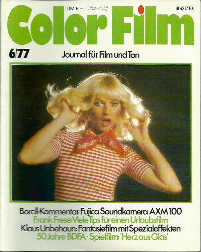 COLOR FILM magazine side cover  June 1977