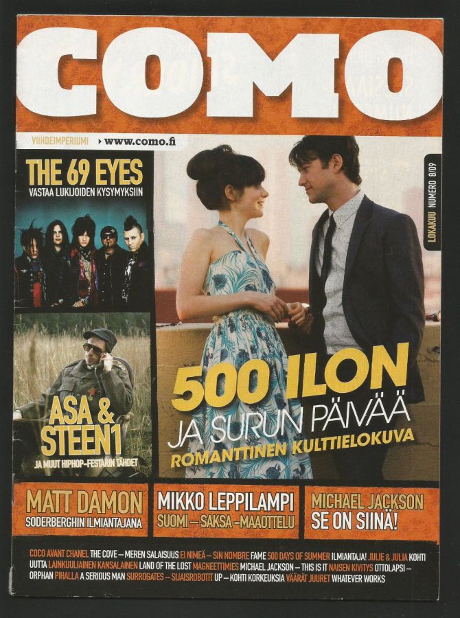 COMO magazine cover  August 2009