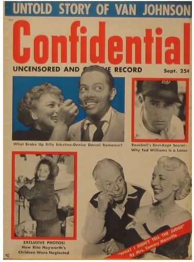 CONFIDENTIAL magazine side cover September/October 1954