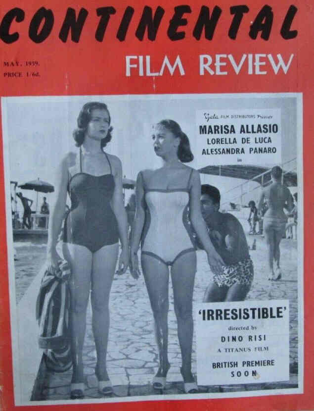 CONTINENTAL FILM REVIEW magazine side cover Issue 79 May 1959