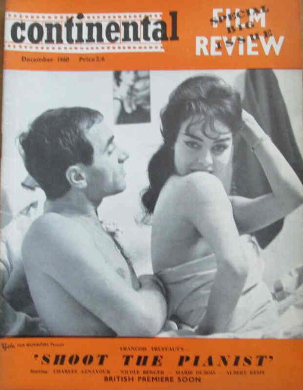 CONTINENTAL FILM REVIEW magazine side cover Issue 98 December 1960