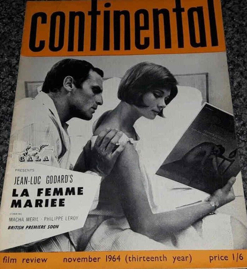 CONTINENTAL FILM REVIEW magazine side cover Issue 145 November 1964