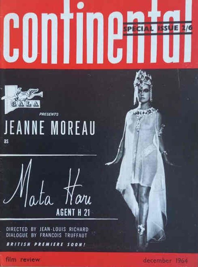 CONTINENTAL FILM REVIEW magazine side cover Issue 146 December 1964