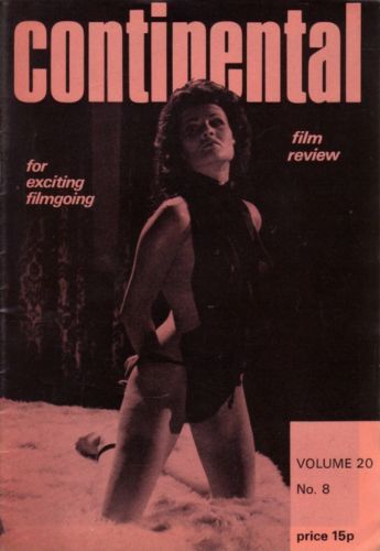 CONTINENTAL FILM REVIEW magazine side cover Issue 248 June 1973
