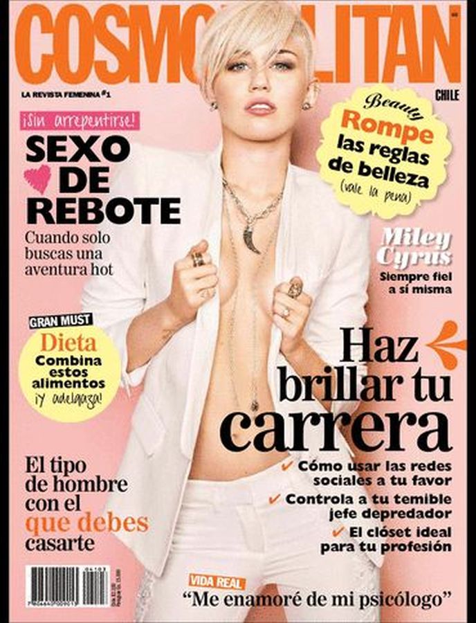 COSMOPOLITAN CHILE magazine side cover  March 2013