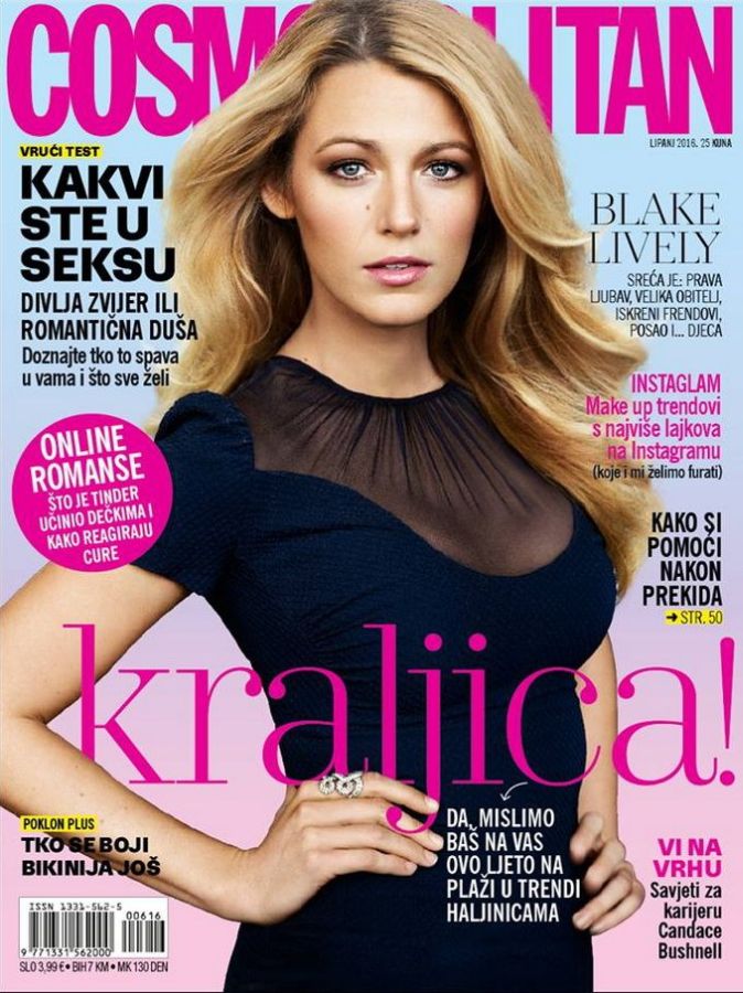 COSMOPOLITAN (Croatia) magazine side cover  June 2016