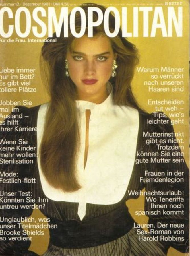 COSMOPOLITAN GERMANY magazine cover  December 1981